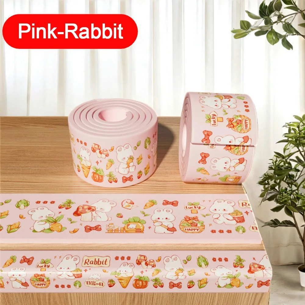 

2m Desk Edge Guard Strip Cartoon Thickened Wall Corner Protector Waterproof Self Adhesive Table Anti Collision Cushion