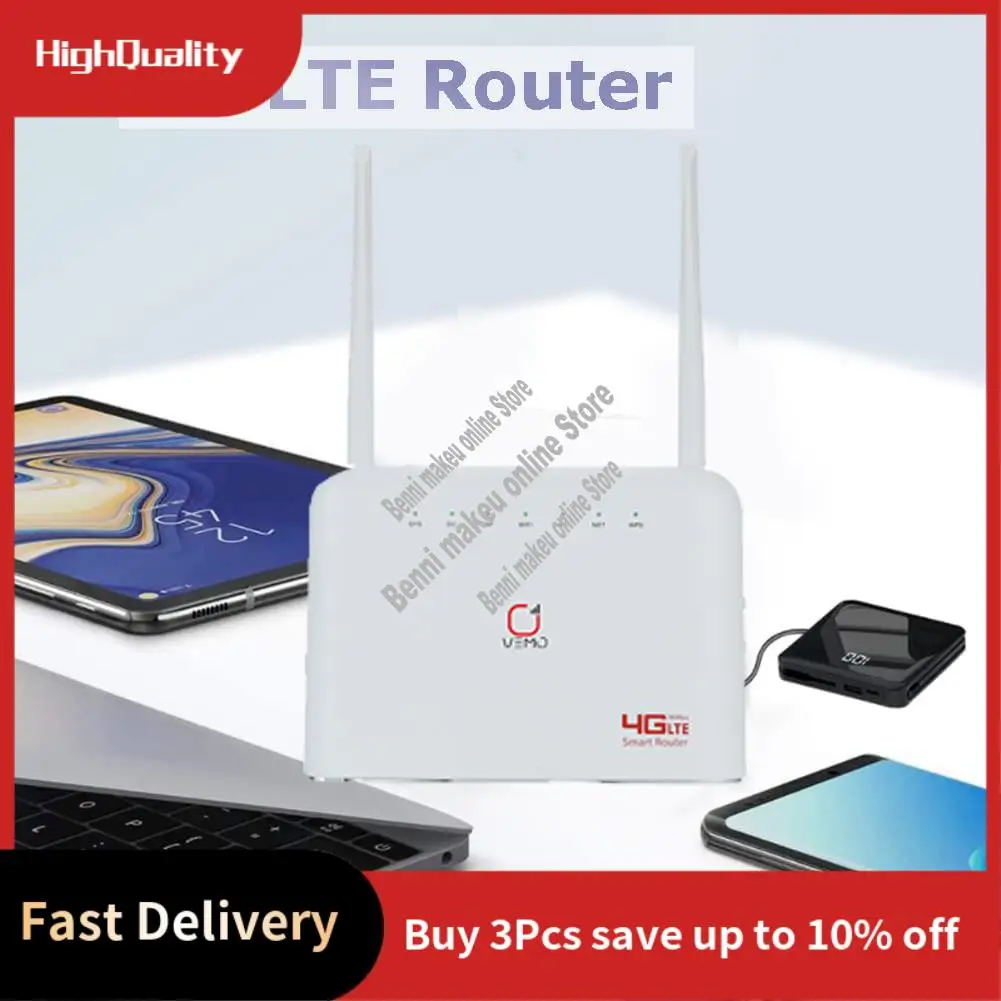

B725 4G CPE Wifi Router 300Mbps With 4 LAN Ports+2 External Antennas SIM Card Slot Wifi Modem 4G Wireless Router-ABVP