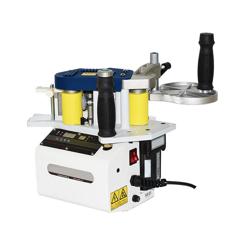 BR500 Enchapadora de Cantos Portátil para Madera con Encolado Automático, Velocidad Ajustable, Pantalla Digital, Máquina de Encolado Manual para Madera y PVC