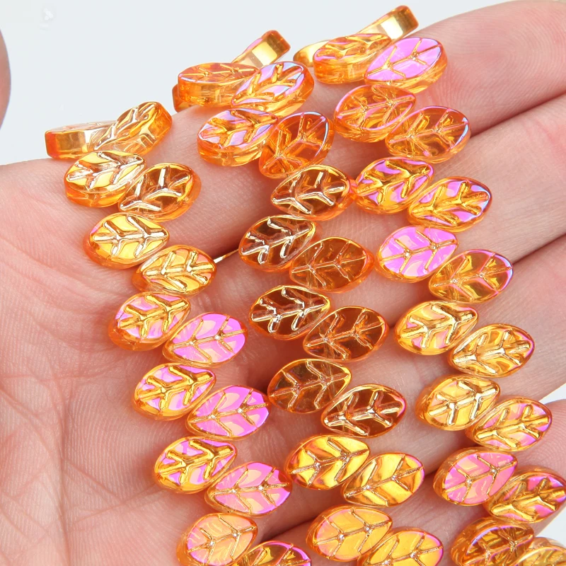 1 Strand 150PCS 7*11mm Shiny Lobular AB Color Glass Spacer Bead Bracelet DIY Crystal Accessories Jewelry Bracelets Making