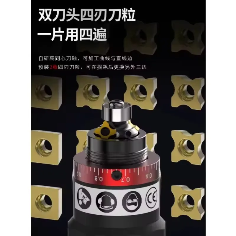 Pneumatic Chamfering Portable 45 Degree Chamfer Metal Trimming 45° Arc Beveling Machine Air Tools