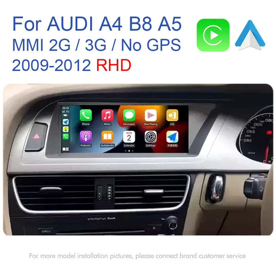 アウディ A4 B8 A5 2008-2016 RHD MMI 2 グラム 3 グラムアンドロイド