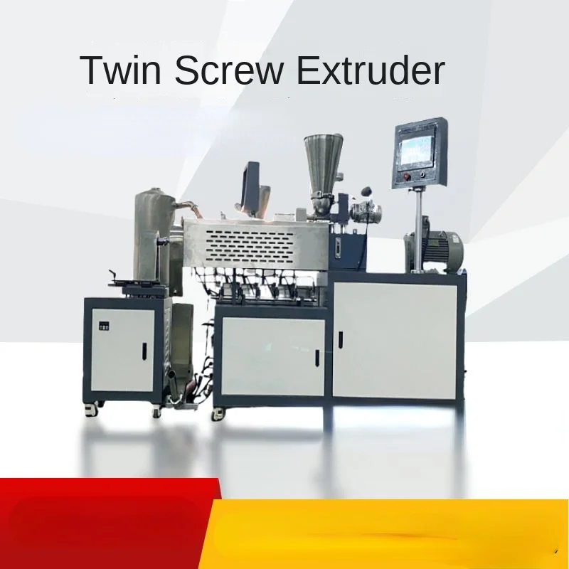 433-25 Twin-Screw Extruder Plastic High Temperature Hot Melt Extruder Water Strip Granulator