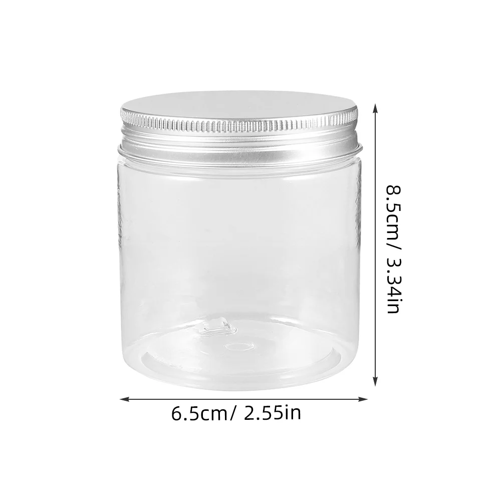 6 Pcs Mini Mason Jars with Lids Plastic Bottle Toy Pet Portable Food Container Home Accessories