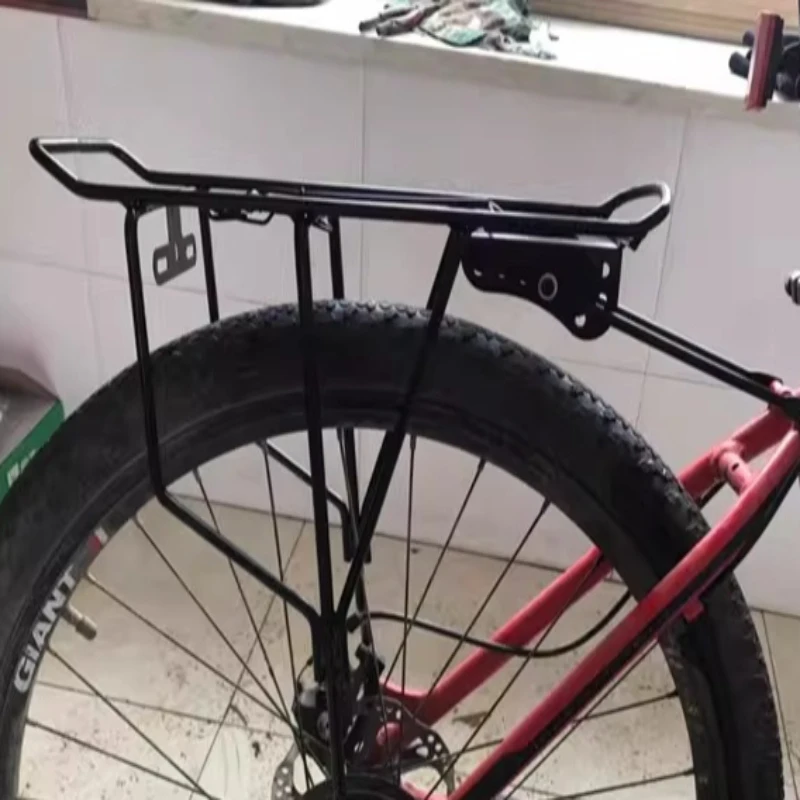 Mountain Bike Rear Rack Solid Steel High Load-bearing Capacity Sturdy Thickened Bicycle Luggage Carrier Bicycle Accessorie