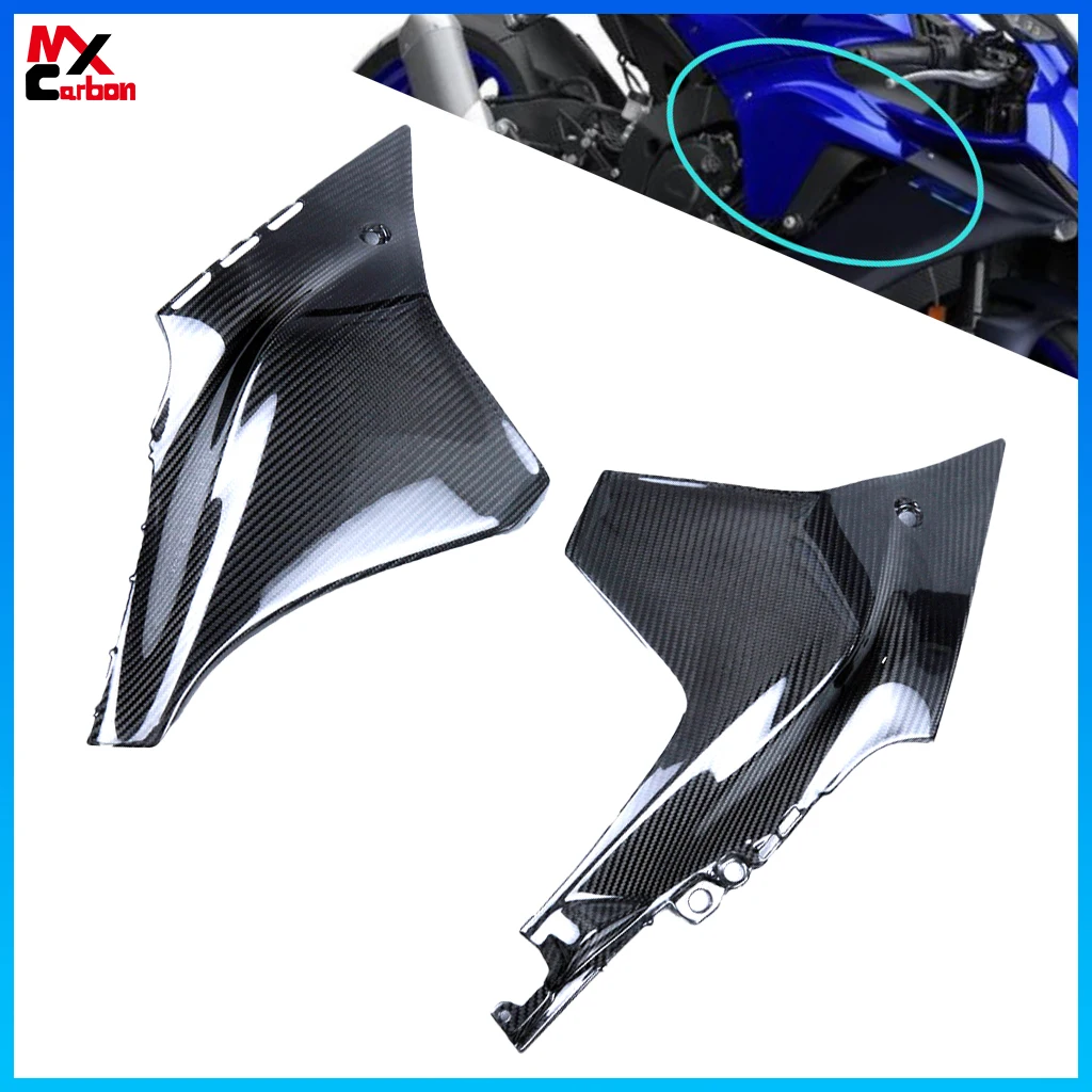 

For YAMAHA R1 R1M 2020 2021 2022 Motorcycle Front Tank Side Panels Fairings Parts Cover Full Carbon Fiber