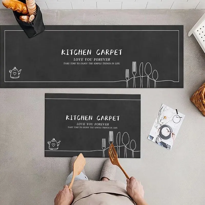 

RAKKS Eco - Conscious Kitchen Mat, Non - Slip Washable, Absorbent Quick - Dry, Waterproof Diatomaceous Earth, Durable for Home​.