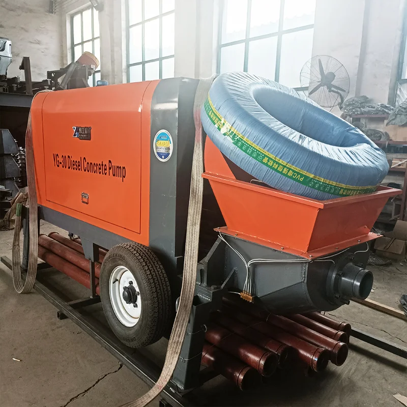 YG High Quality Concrete Pump Machine Construction Widely Using 10-90 M3 Capacity Mobile Concrete Trailer Pump Price for Sale