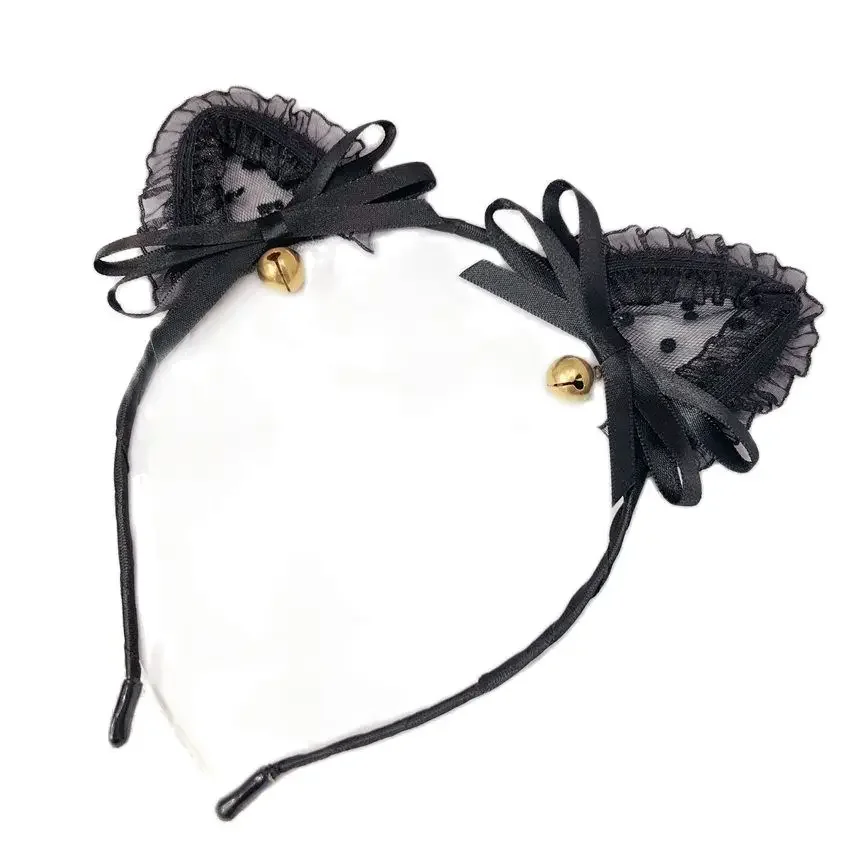 

Headwear Women Lace Cat Ears Anime Party Costume Cute Lovely Headband Female Hair Accessories
