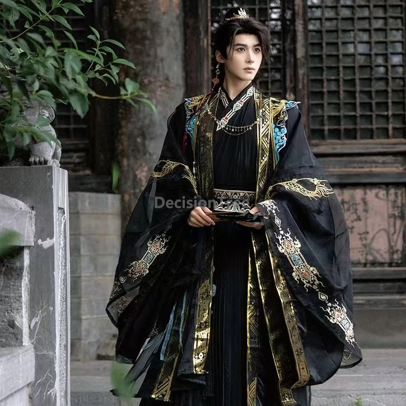 

2025 handsome cool hanfu set chinese costume drama classic garment men's traditional daily gorgeous exquisite hanfu suit