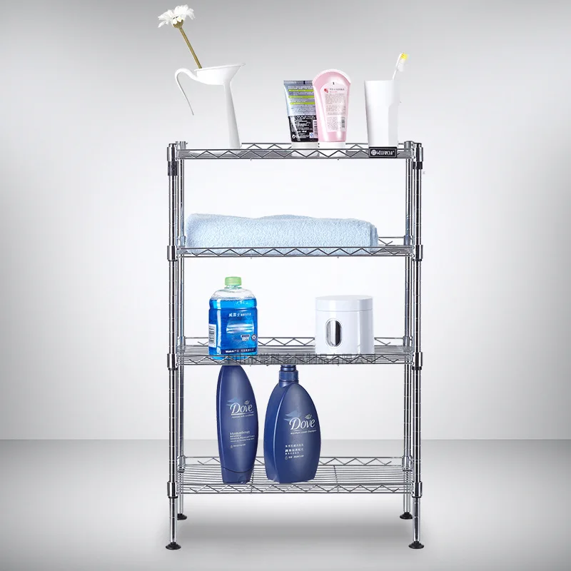 

Household bathroom floor rack multi-layer lightweight removable storage shelf cosmetic storage rack