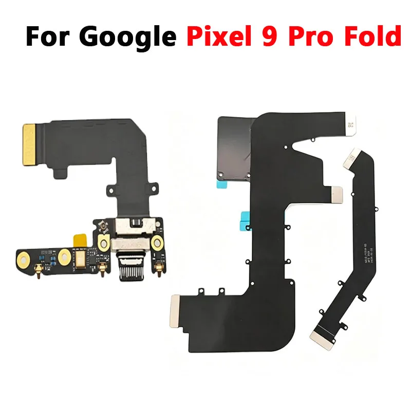 New USB Charging Port Flex Cable For Google Pixel 9 Pro Fold GGH2X GC15S Main LCD Screen/Secondary Screen Motherboard Flex Cable