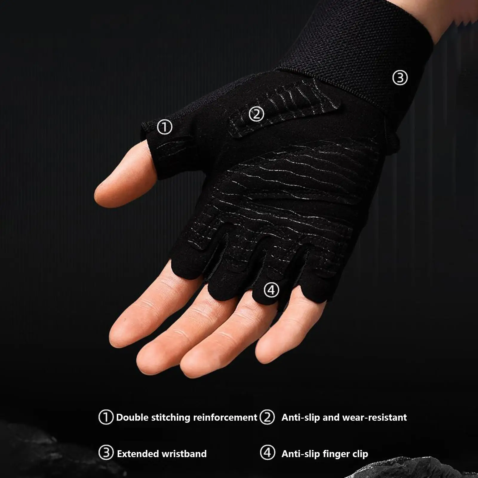 

Half Finger Workout Gloves with Wrist Wraps Weightlifting Gloves for man Women, Gym Training Fitness & Bodybuilding drop ship