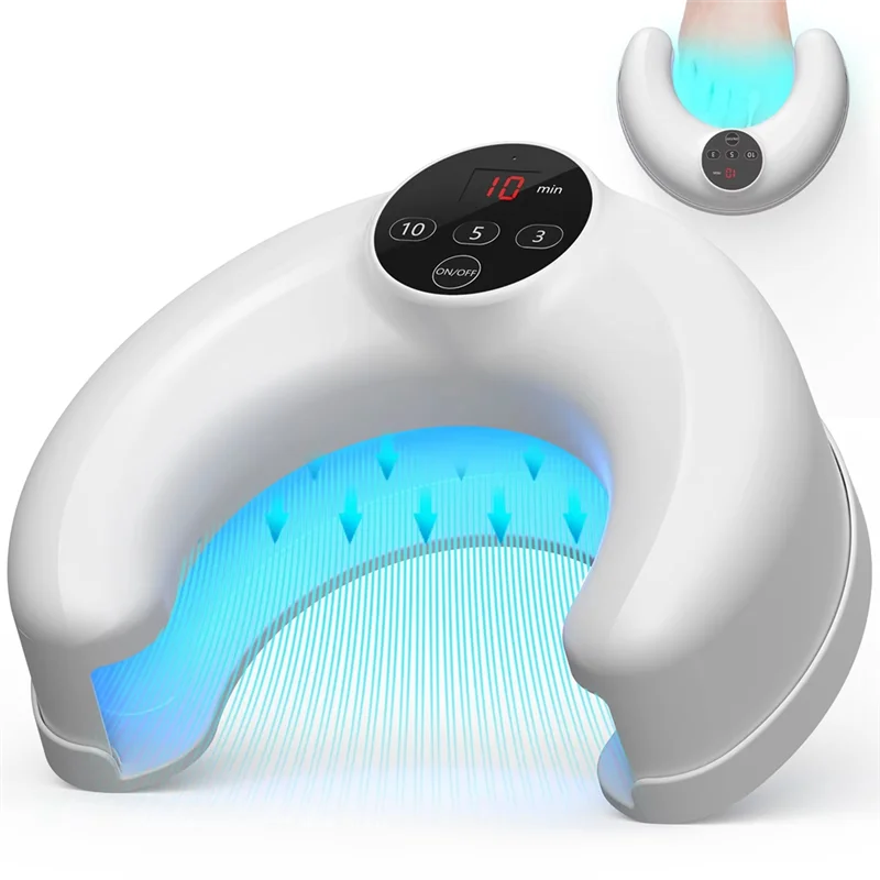 Grow Toe Nail Anti-Infections Paronychia Onychomycosis Wireless Nail Fungus Laser Device 14Pcs 470Nm Blue Light Toenails