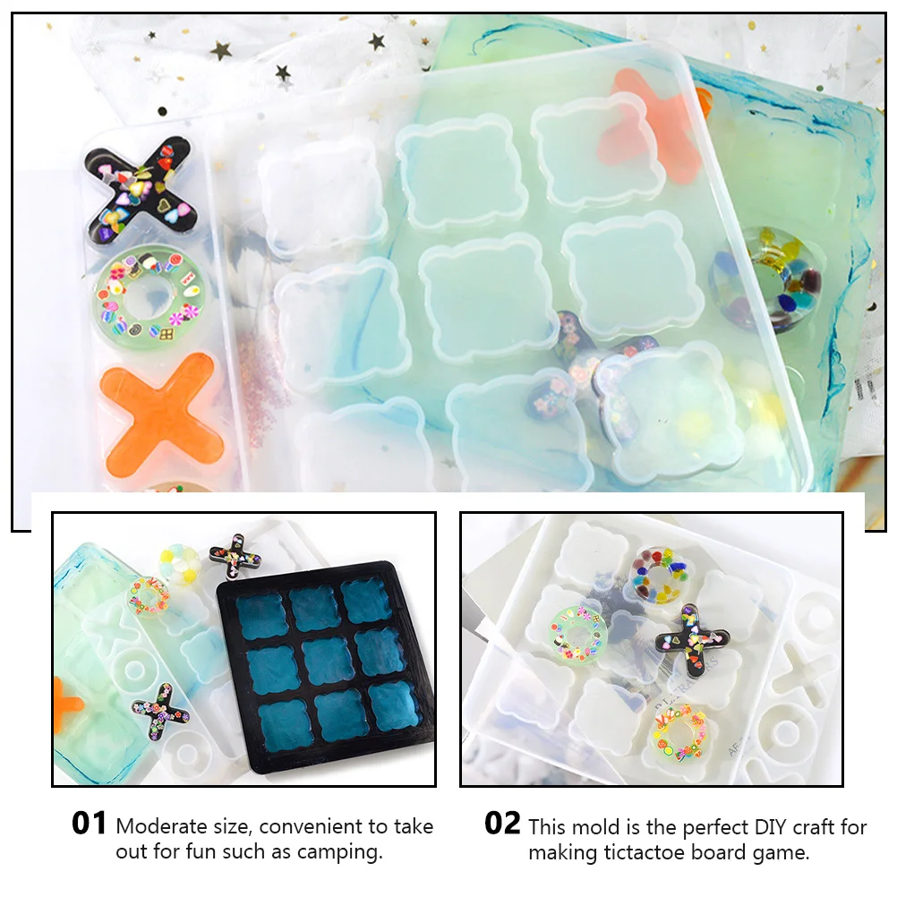 

Multifunctional Crystal Resin Super Silicone Epoxy Mold Smooth Toe Game Diy Craft Silicone Epoxy Mold Reusable