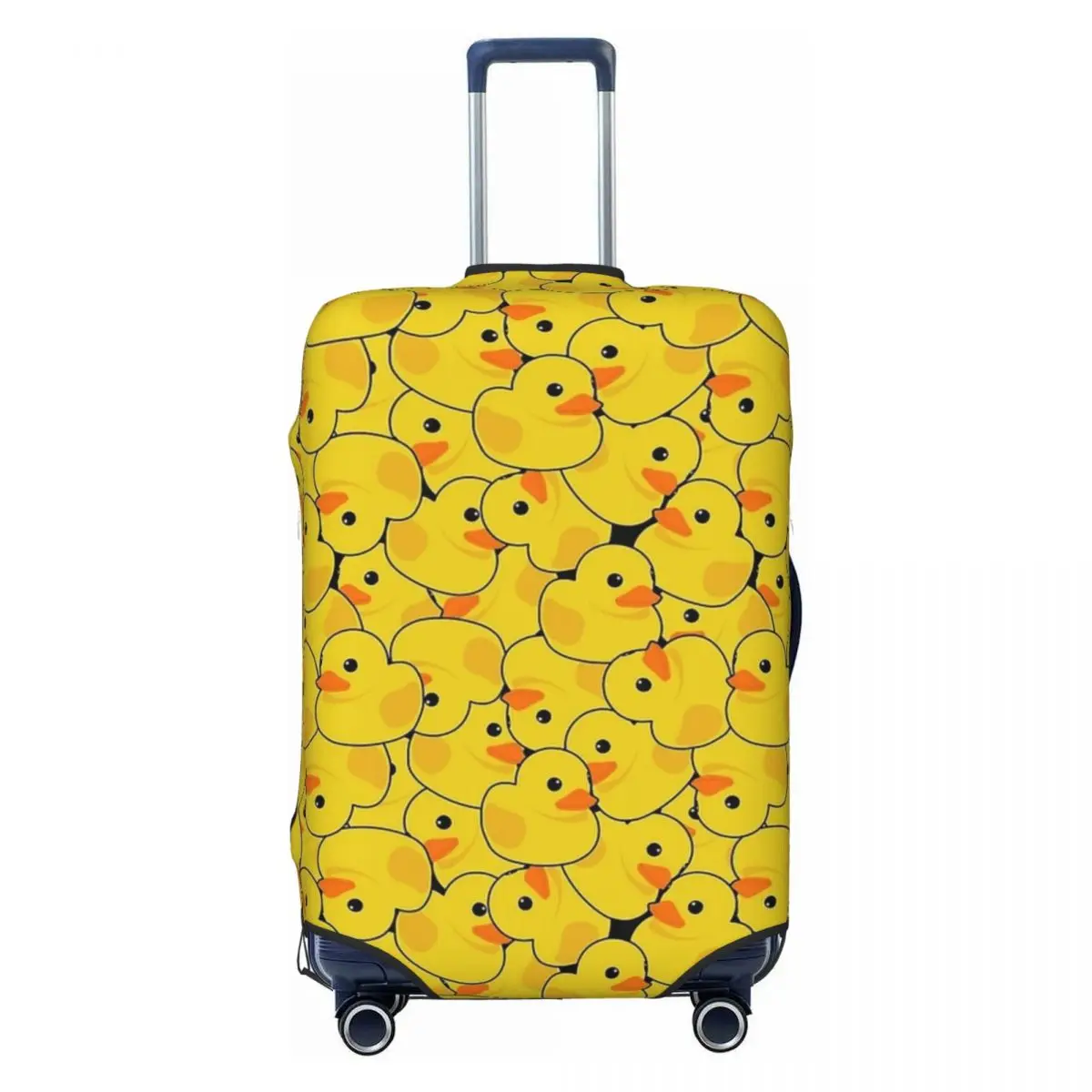 Cute Rubber Ducks Pattern Suitcase Cover Flight Business Practical Luggage Supplies Protection