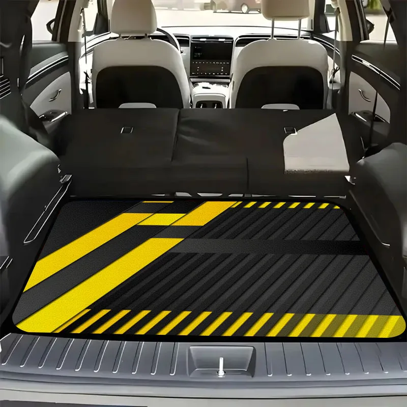 1 High-quality Printed Car Trunk Mat With An Exquisite And Unique Design. This Cargo Mat Is Machine Washable And Provides Excell