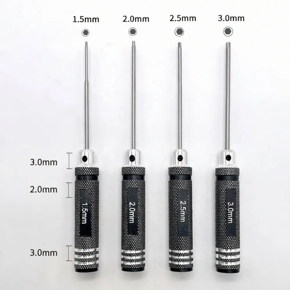 Allen Wrench Tool Kit HSS Metric Hexagonal Screwdriver Set For Model Fixing Assembly Repair Hand Tools Device