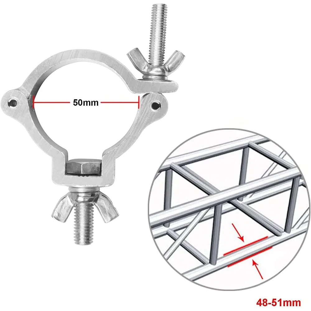 Zacisk do oświetlenia scenicznego Zacisk kratownicy 48-51 mm Wytrzymały zacisk O-Clamp ze stopu aluminium Zacisk do oświetlenia scenicznego Obciążenie Niedźwiedź 100 kg Akcesoria do kratownicy