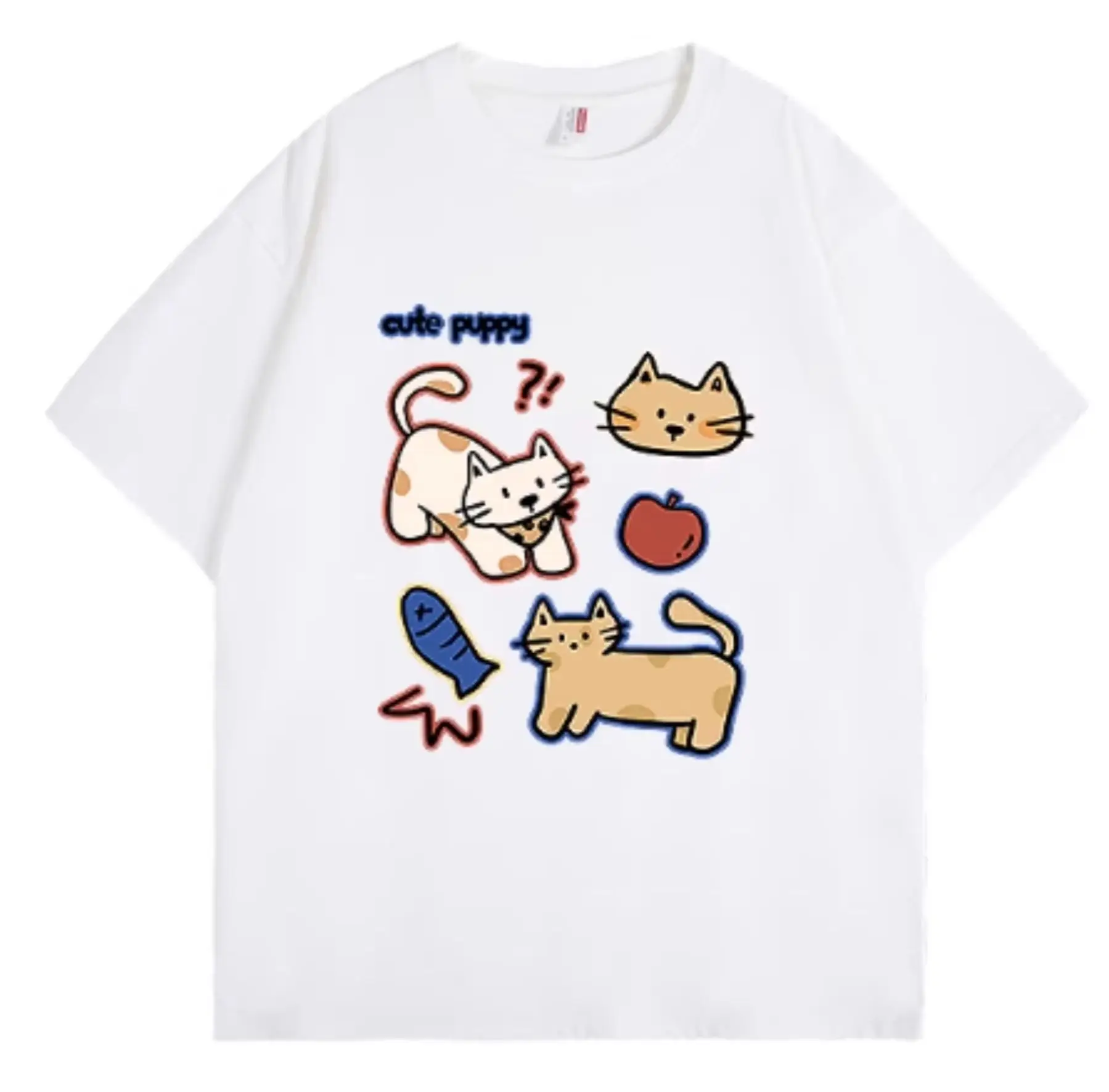 

Мужская летняя футболка из 100% хлопка, модная повседневная свободная футболка с японским самураем и принтом, круглый вырез, короткий рукав, топ