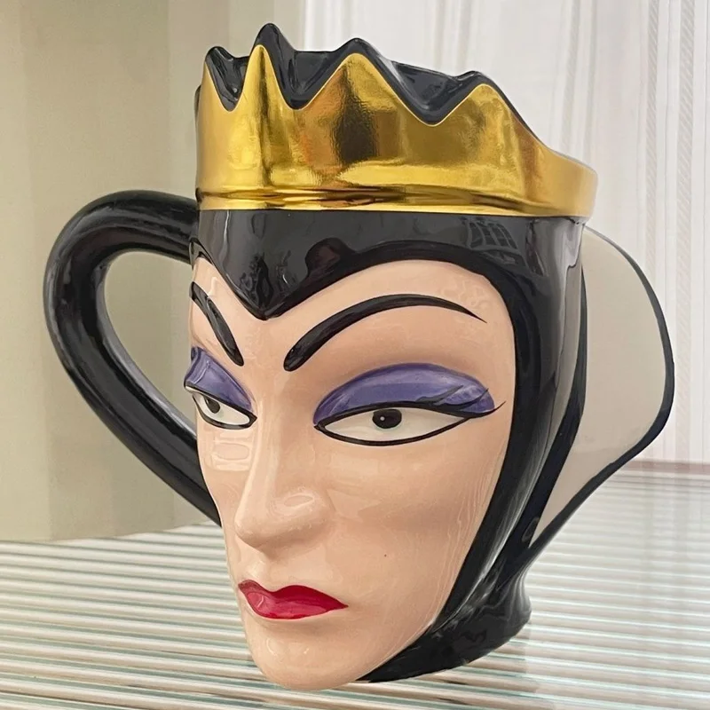 Disney Anime Snow White Villain Evil Queen The Little Mermaid Villain Ursula Action Figure Toys Ceramic Mug Funny Gifts For Kids