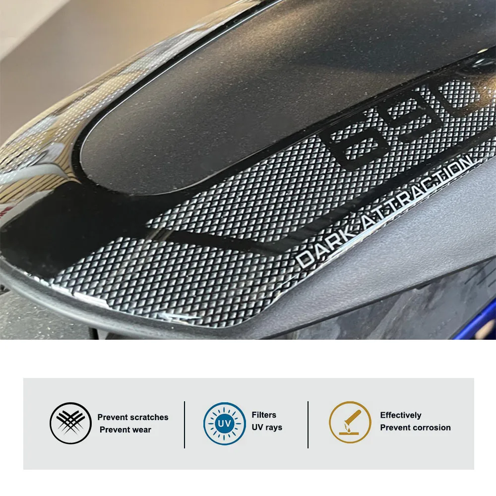 Motorrad fender schutz aufkleber 3d harz wasserdicht anti-kratz schutz für yamaha Mt-07 2022