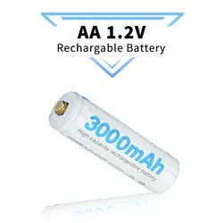 Baterías recargables de níquel-hidrógeno de la seguridad de la preservación de energía de la batería recargable AA 1.2v 3000mAh nuevos modelos