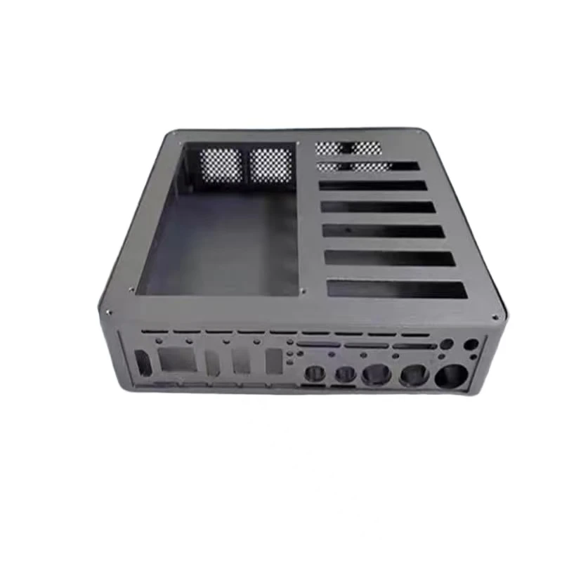 CNC machined all-aluminum power amplifier chassis shell Aluminum alloy precision machined audio equipment components