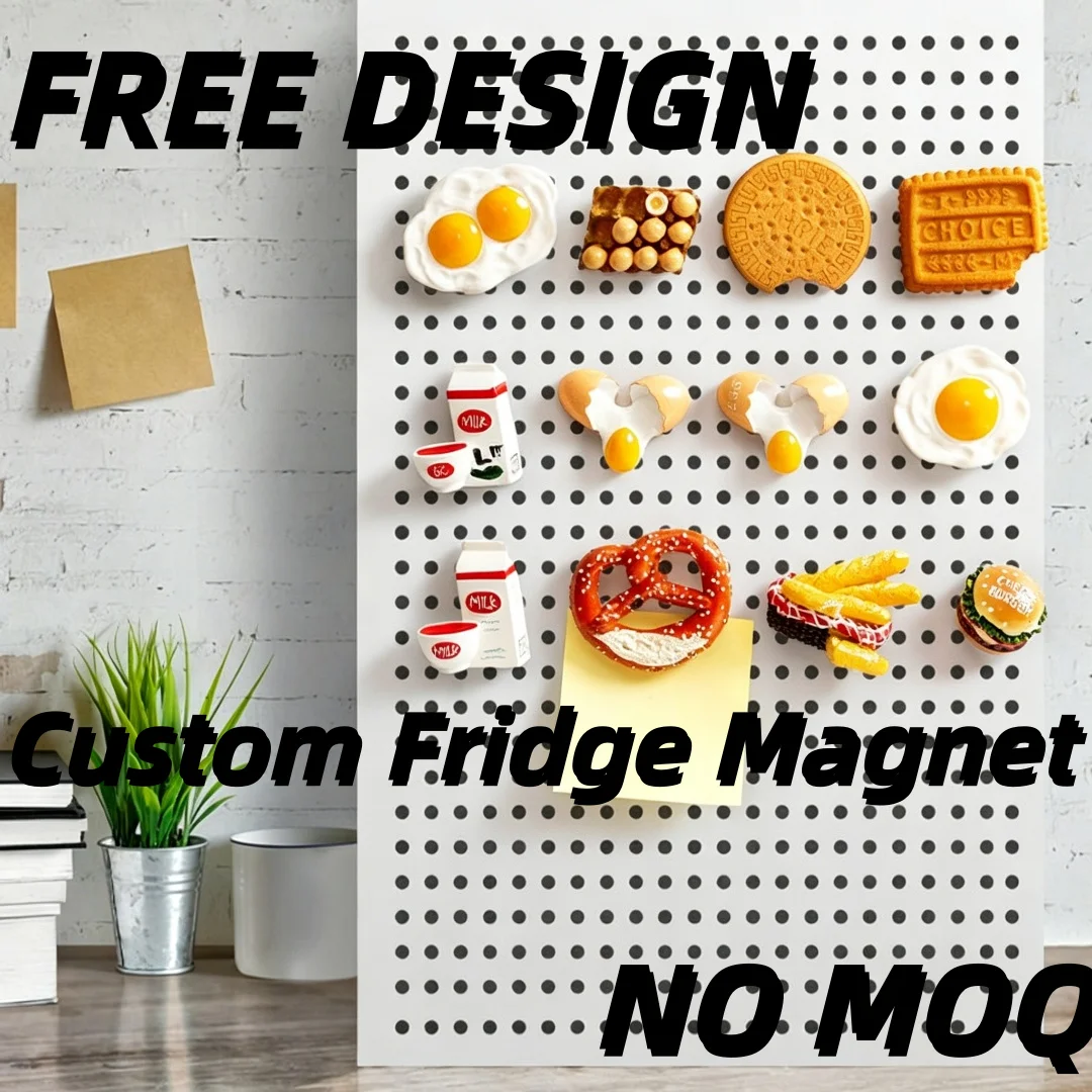 Wholesale 3D/2D Tourist Souvenirs Customized Resin Fridge Magnets Food Refrigerator Magnet for Hot-Sale Home Decoration