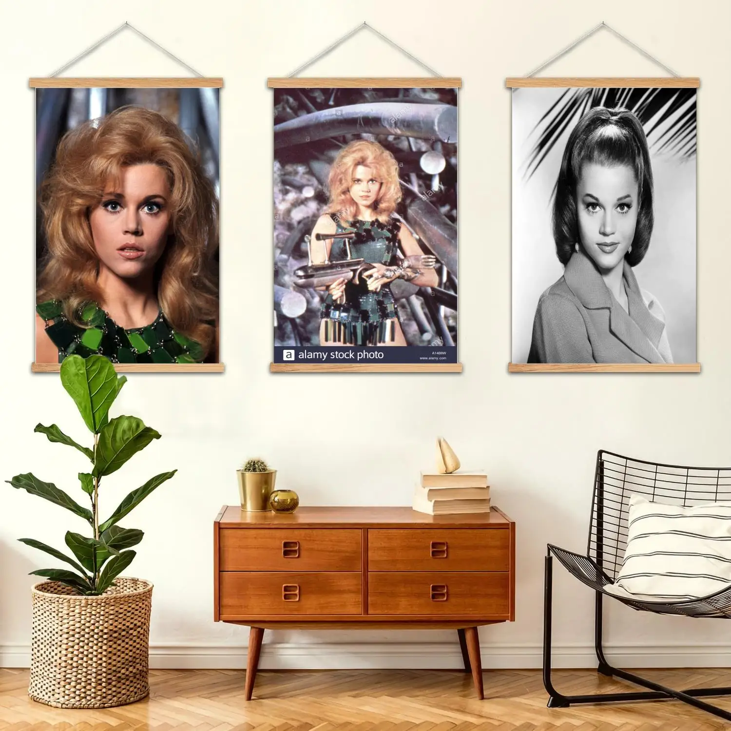 jane fonda Framed Wall Painting Canvas Art Poster and Wall Art,  Modern Family Bedroom Decor,Decorative painting