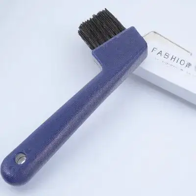 الحصان حافر اختيار عززت الحديد البلاستيك المحمولة مرنة قبضة مقبض حدوة الحصان تنظيف فرشاة أداة تهذيب الشعر