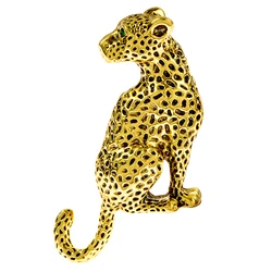 CINDY XIANG Leopard Brooch Pin Animal Jewelry Winter Coat Dress Party Accessories Gift