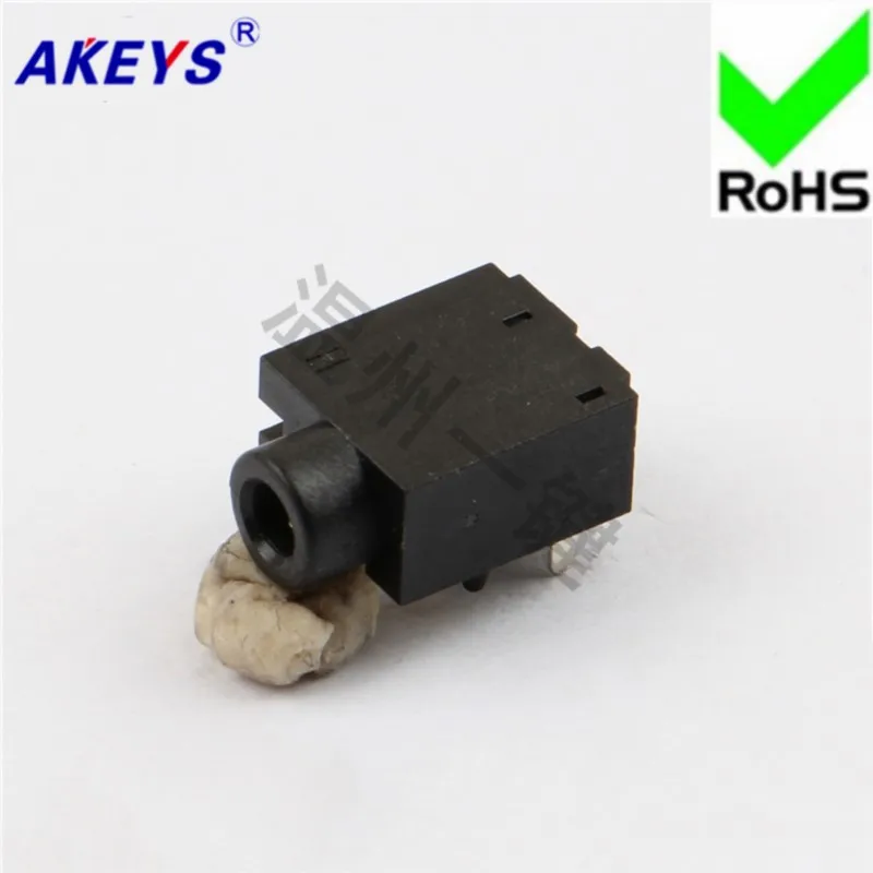 10 PCS PJ-219-3P socket 2.5 headset socket 3 foot plug-in 2 fixed foot 2.5MM socket female seat