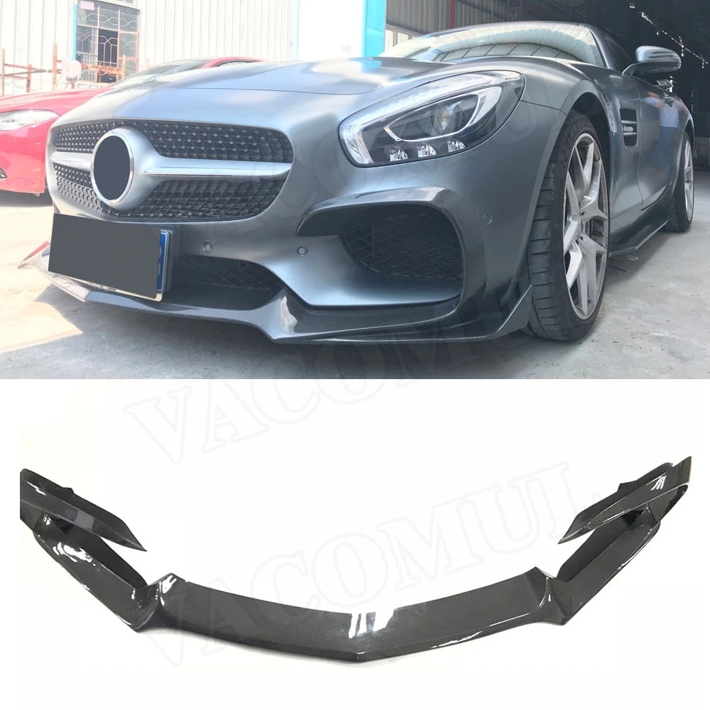 

Передний спойлер VACOMUL из углеродного волокна, разветвители для Mercedes Benz AMG GT AMG GTS AMG GTR Coupe, 2-дверный бампер FRP, крышка