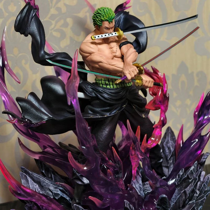 In Stock Jt Statue Th Enraged Zoro One Piece Anime Figure Figure Pvc Statue Collection Model Room Decoration Christmas Gifts