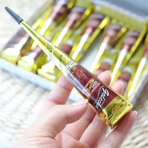 Henna Temporäre Zapfen für Körperkunstaufkleber, dunkelrotes Tattoo -Ordner, Spezial -Henna -Tinte, 25g 8 Hauptverkaufsmix Henna - №6