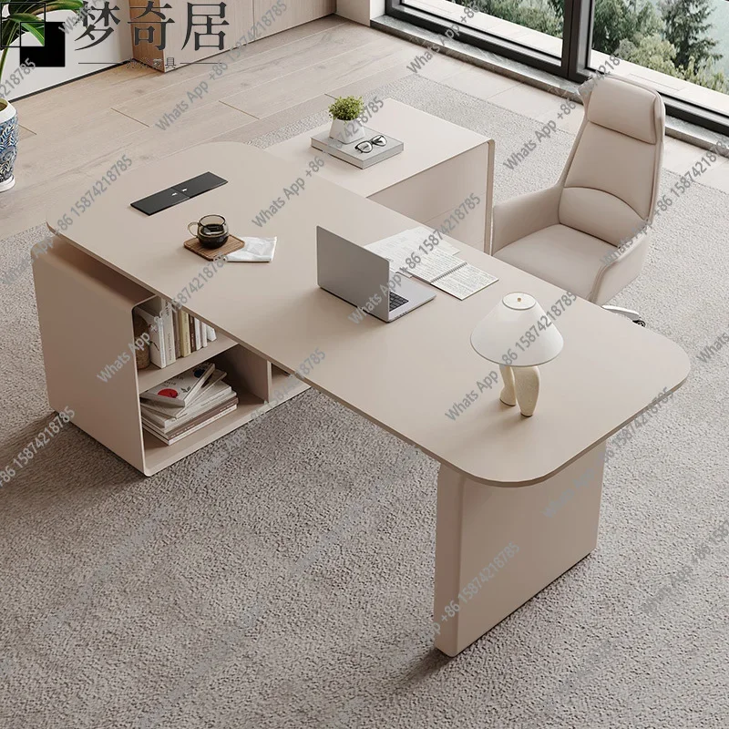 Escritorio de oficina de madera en forma de L SS, escritorio de oficina moderno de pie para dormitorio, diseño grande de lujo, muebles multifuncionales para el hogar