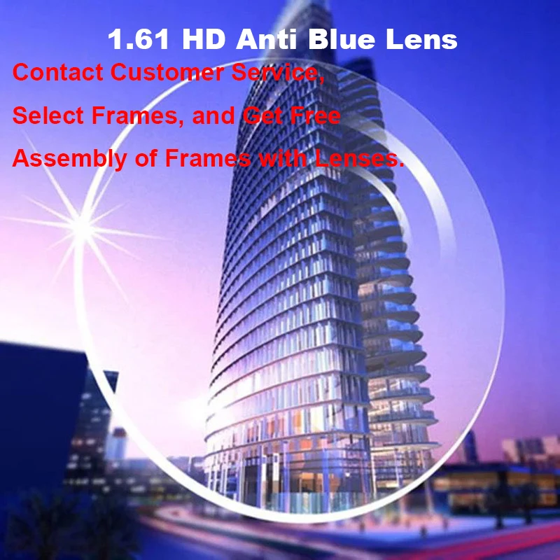 

1.56 Optical Lenses With Prescription Prescription Lenses for Glasses 1.61 1.67 CR39 Recipe Blue Light Custom Degree Eyewear