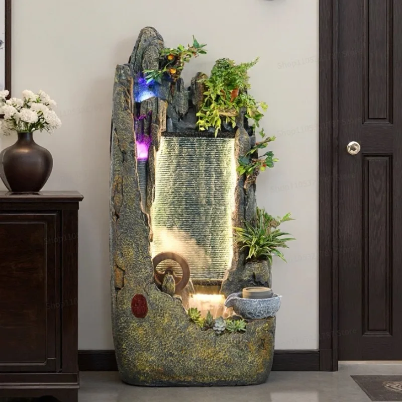 For Floor-to-ceiling Rockery, Flowing Water Fountain Ornament, Balcony, Landscape Decoration, Opening Housewarming Ceremony