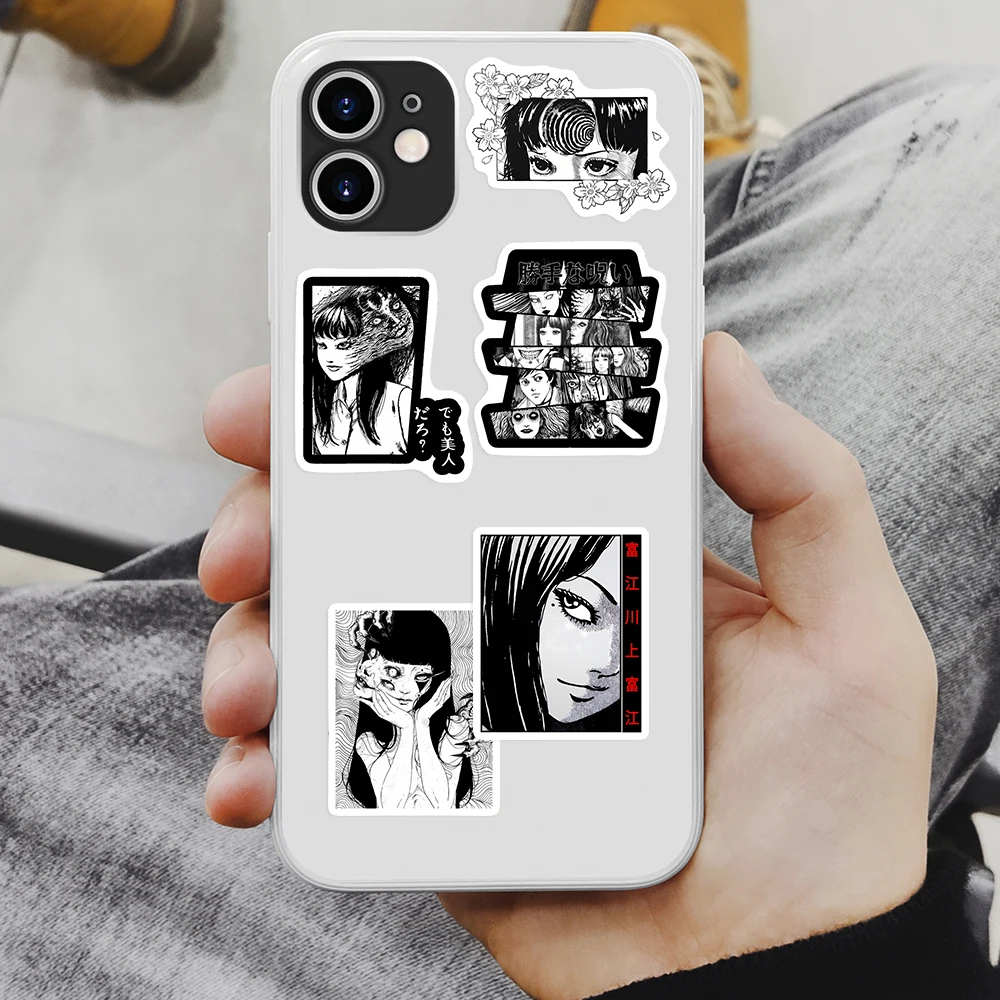 10/30/60 قطعة Junji Ito Tomie ملصق لتقوم بها بنفسك لعبة لسجل القصاصات غير المرغوب فيه مجلة الكمبيوتر المحمول الهاتف الأمتعة زجاجة الغيتار ديكور مقاوم للماء