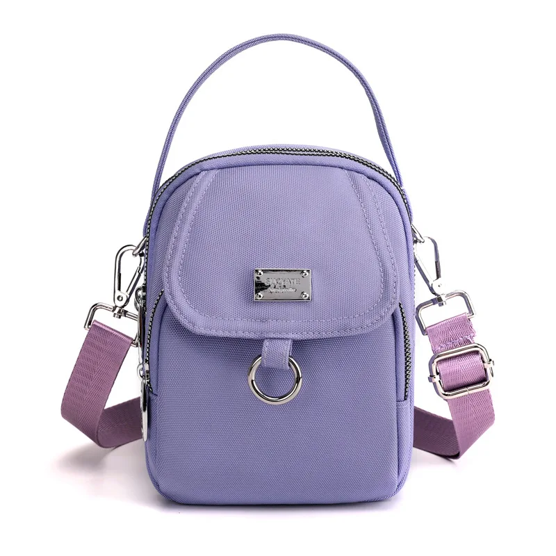 Mini bolso de hombro de 3 capas para mujer, Bolso pequeño de tela duradera de alta calidad, estilo bonito, para teléfono