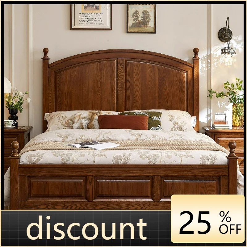 

LTT all solid wood American country single bed bedroom single bed log furniture