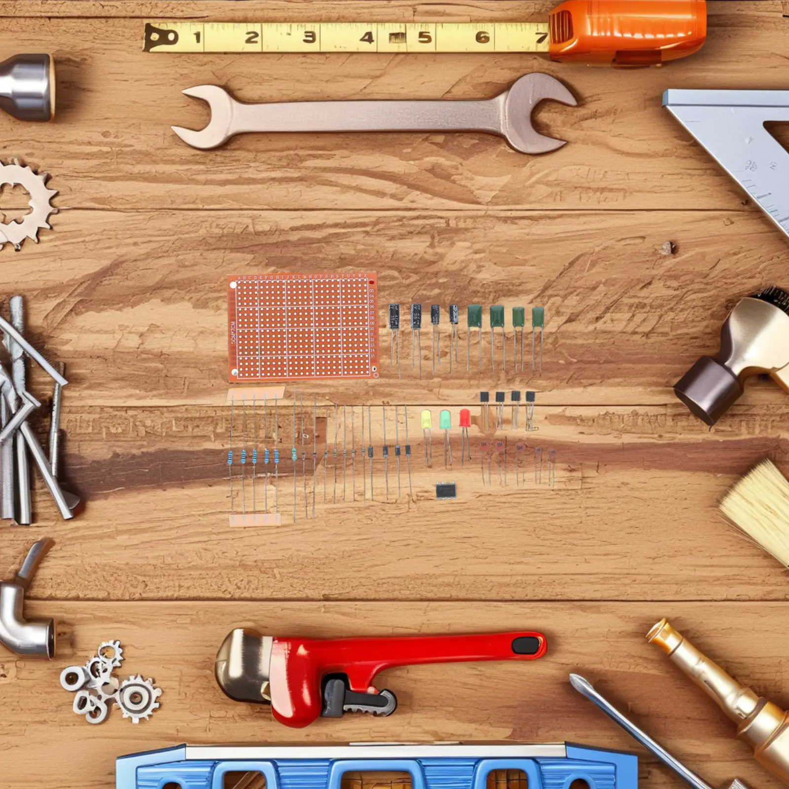 Beginner Soldering Practice Component Kit Plugin Training Board Basic Electronics Kit Interactive DIY Electronic Experiment Set