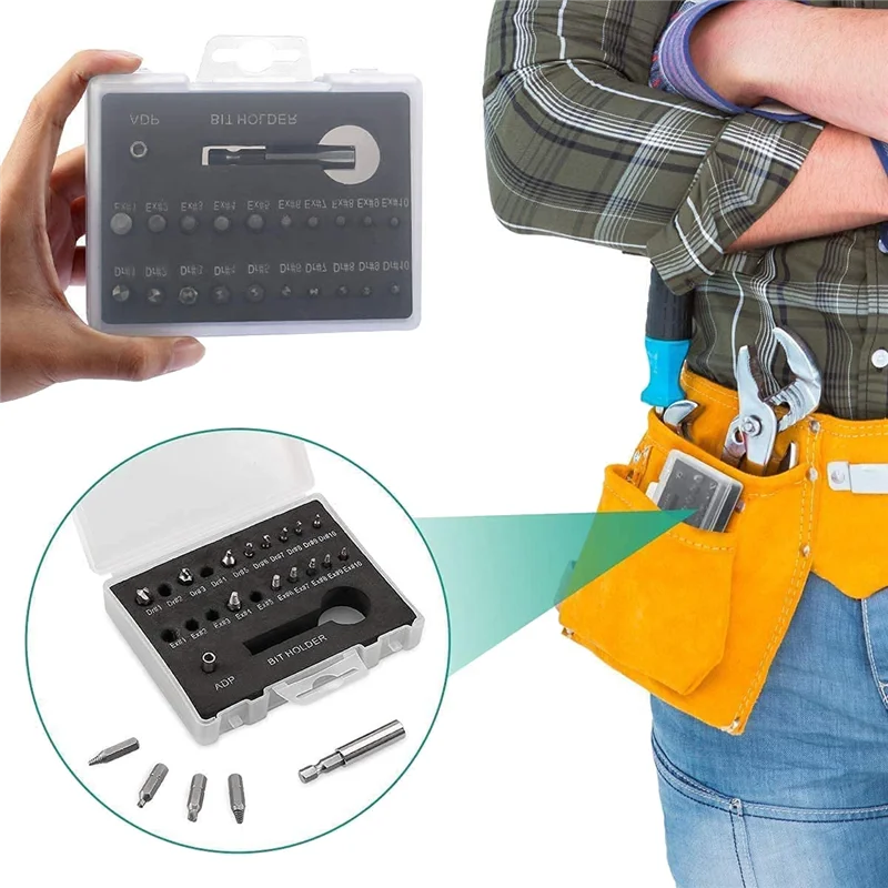 

22 Piece Damaged Screw Extractor Kit, Easy Removal Stripped Screw Extractor Kit, Made Of H.S.S. 4341 , Hardness 62-63Hrc-BEAU