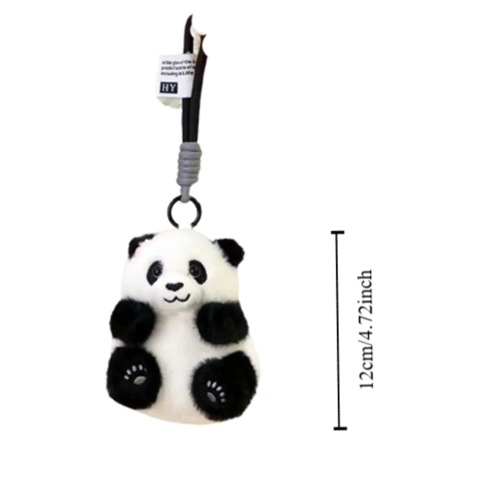 Pluche Gevulde Panda Sleutelhanger Speelgoed Cartoon Dier Hanger Sleutelhangers Poppen Auto Sleutel Opknoping Ketting Rugzak Bedels Voor Verjaardagscadeaus