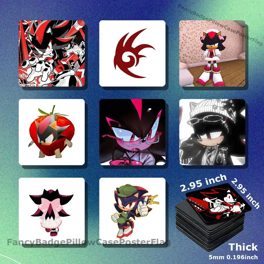 S-Shadow The Hedgehog DIY Refrigerator Magnet Creativity Handmade Creation Acrylic Fridge Magnetic Sets Accessories