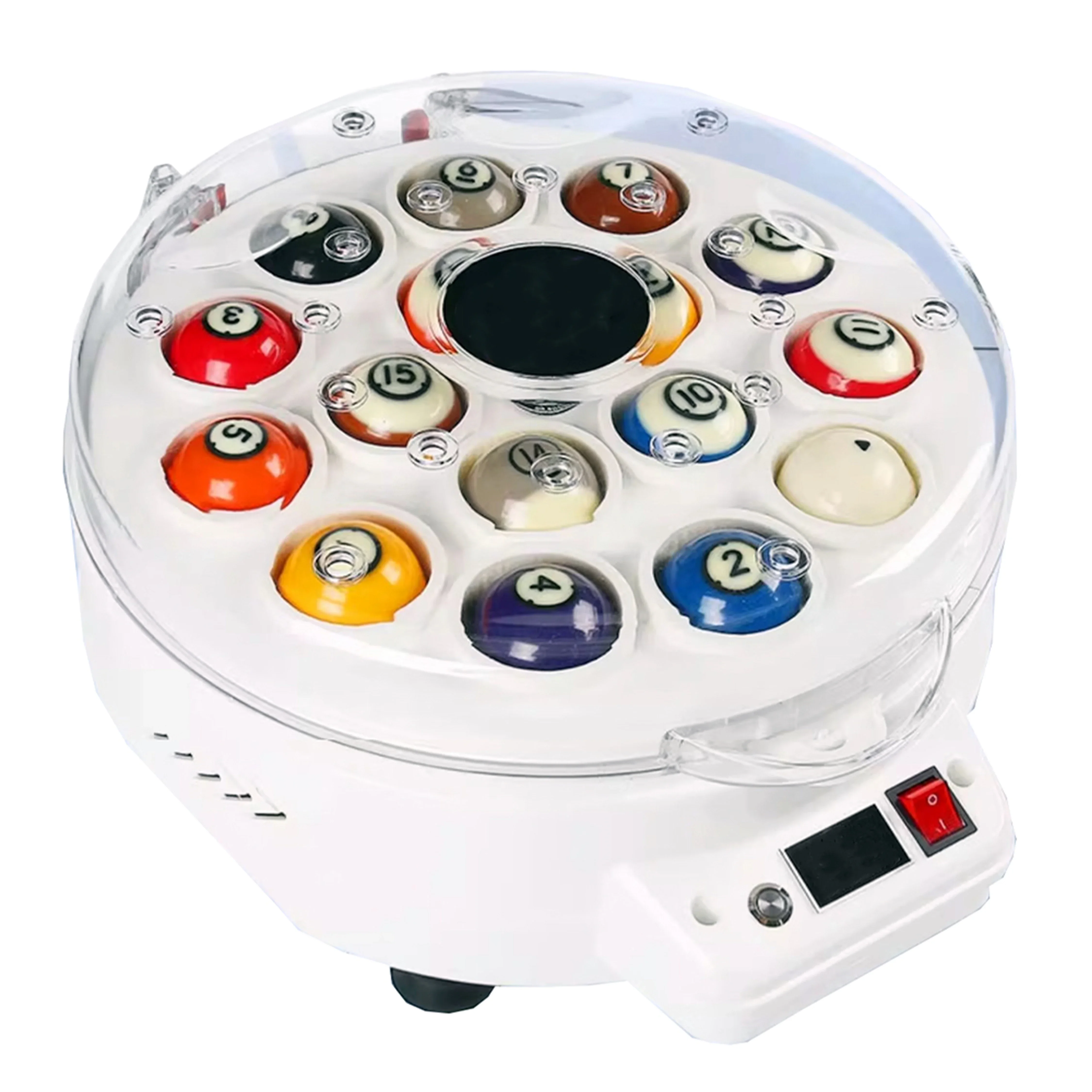 Polished 16-Ball Snooker Cleaning Machine Metal and Plastic Billiards Group Cleaner with Customizable Logo Packaged in Box