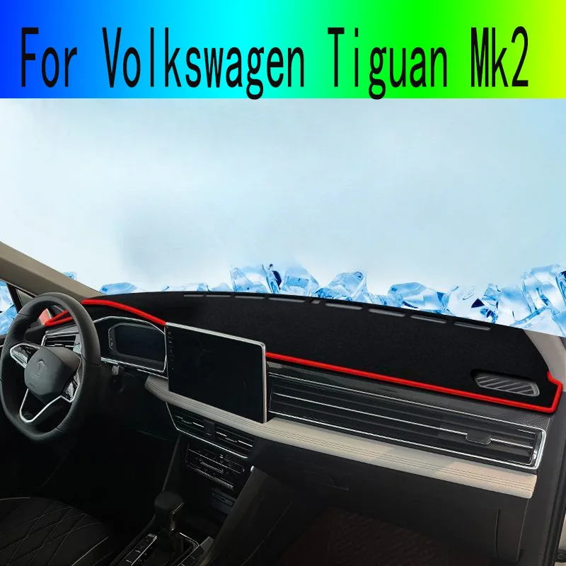 For VW Volkswagen Tiguan 2 Mk2 Tiguanmk2 Tiguan2 Tiguanl Car Dashboard Cover Mats Sun Shade Avoid Light Pad Carpets Anti-UV Case