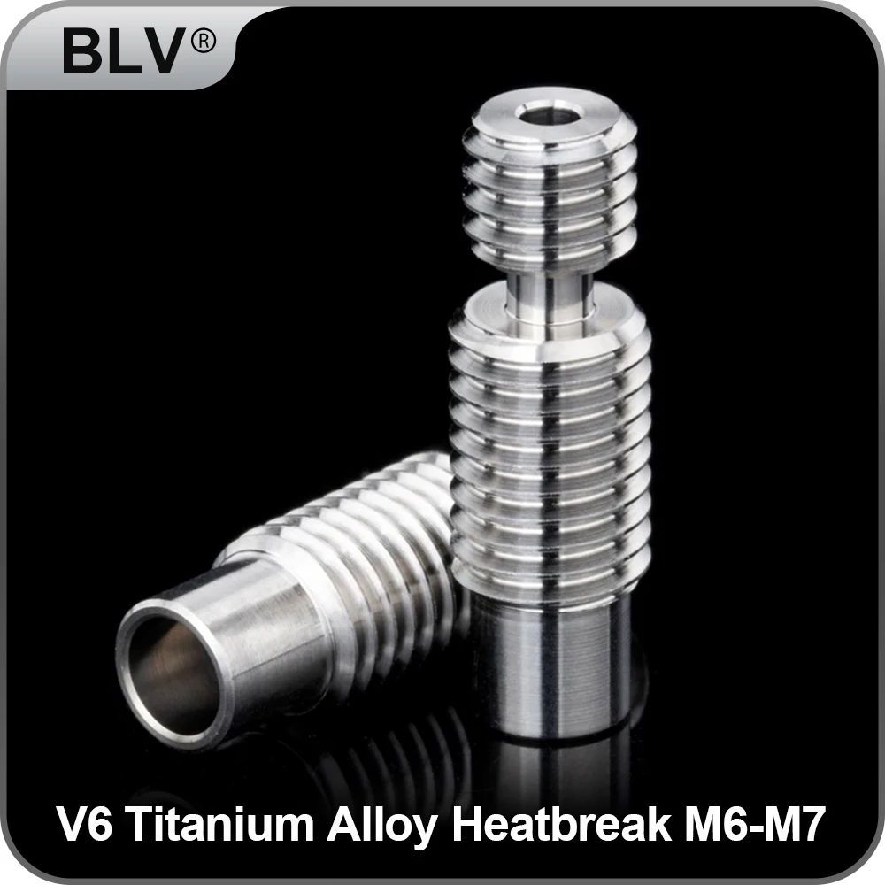 

BLV новый высококачественный сорт 5 V6 терморазрыв из титанового сплава для HOTEND нагревательного блока V6 1,75 мм нить гладкая