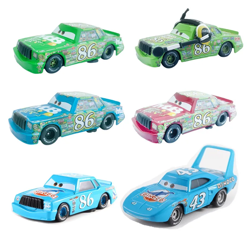 Disney Pixar Cars 2 3 Lightning McQueen 86 Roadhog Jackson Storm Ramirez 1:55 Die Cast Metal Alloy Kids Toy Car Gift